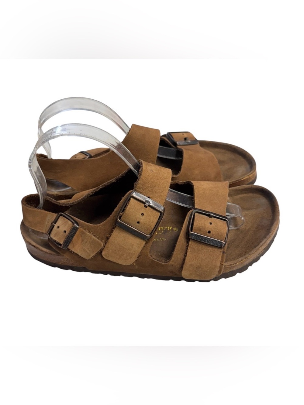 Birkenstock Men’s Milano Footbed Brown Sandals Size 40 W9 M7
